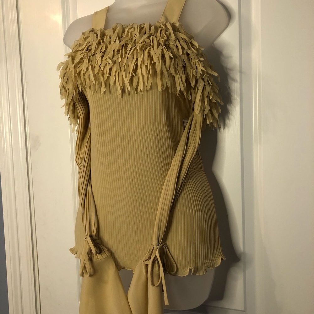 NWT KAELYN-MAX Beige Top Size Large - Picture 15 of 15